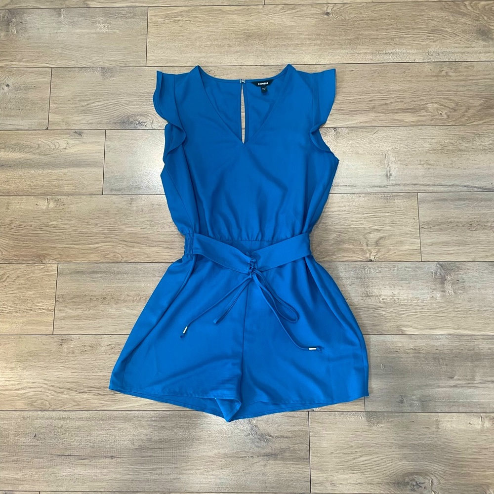 Express blue romper size small